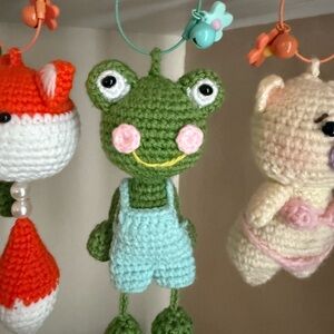 Crochet Frog Keychain